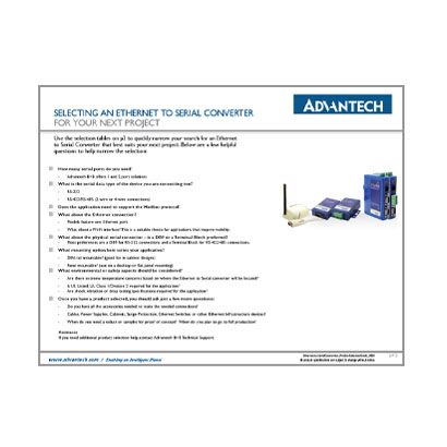 Selecting an Ethernet to Serial Converter for Your Next Project (Selection Guide) cover